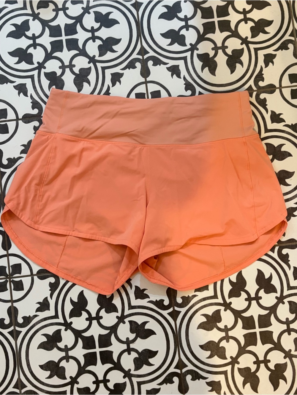 Lululemon Women’s Coral Athletic Running Shorts with High Waistband